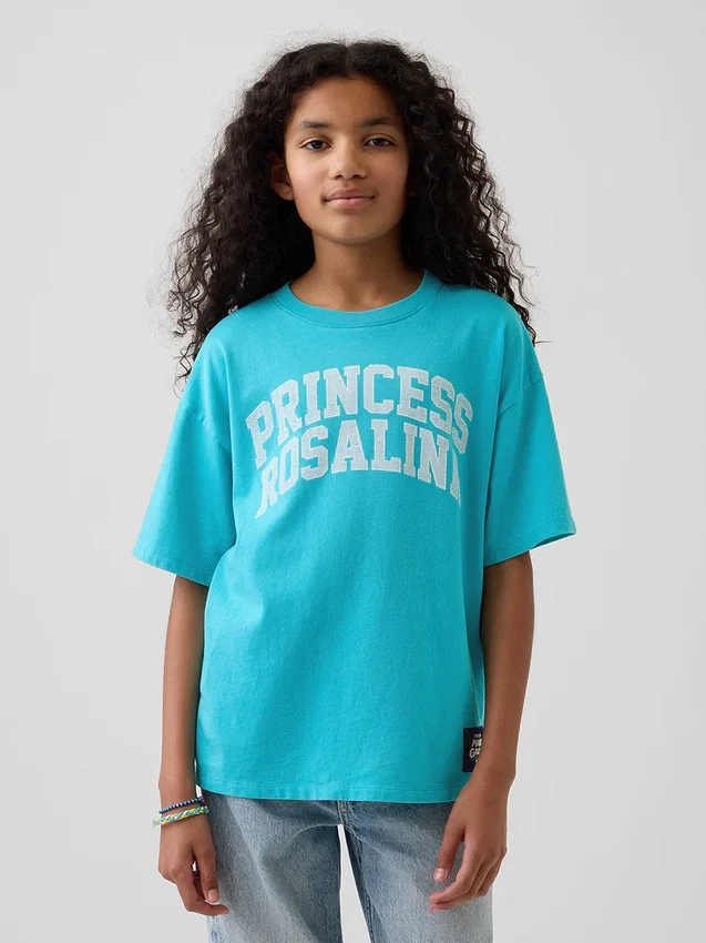 Παιδικό T-shirt Super Mario με χαλαρή γραμμή και γραφικά