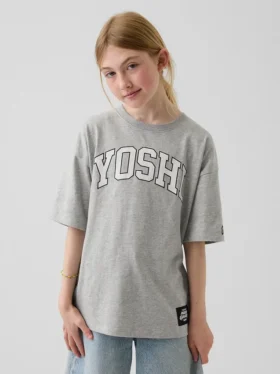 Παιδικό T-shirt Super Mario με χαλαρή γραμμή και γραφικά