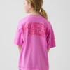 Παιδικό T-shirt Super Mario με χαλαρή γραμμή και γραφικά