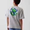 Παιδικό T-shirt Super Mario με χαλαρή γραμμή και γραφικά