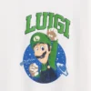 Παιδικό T-shirt Super Mario με χαλαρή γραμμή και γραφικά