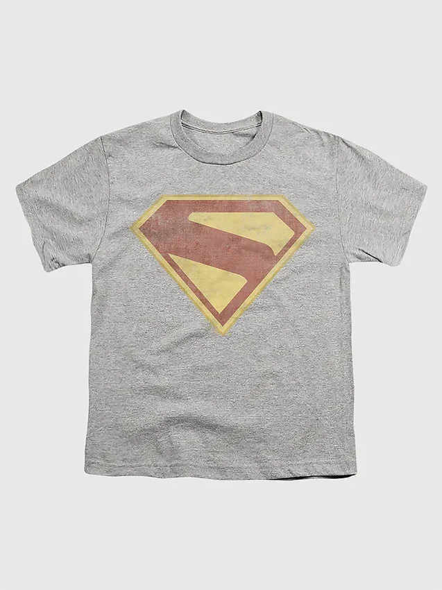 Παιδικό T-shirt Superman 2025 με έγχρωμο γραφικό σε φθαρμένο στυλ