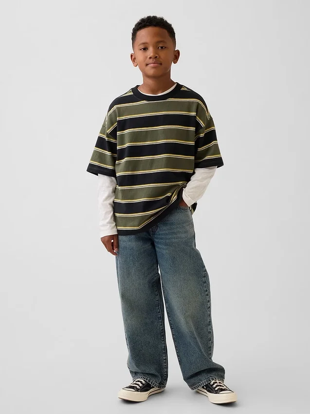 Παιδικό βαρύ oversized T-shirt