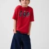 Παιδικό βαρύ T-shirt χαλαρής εφαρμογής με Gap Logo