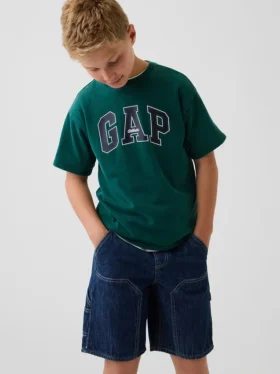 Παιδικό βαρύ T-shirt χαλαρής εφαρμογής με Gap Logo