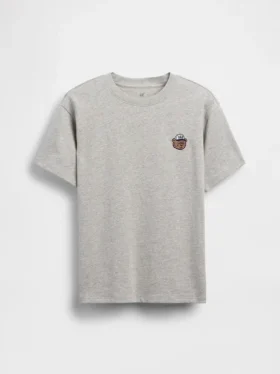 Παιδικό βαρύ T-shirt χαλαρής εφαρμογής με Gap Logo