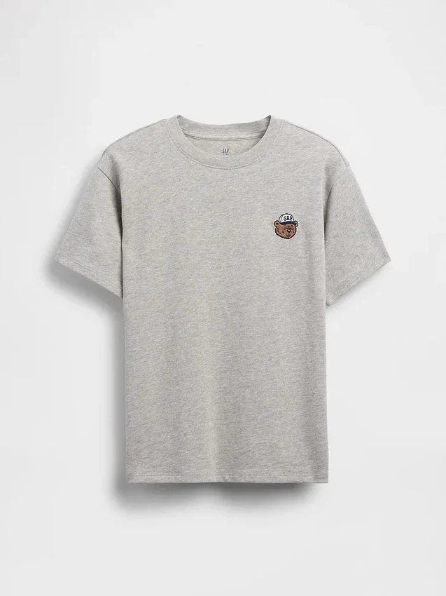 Παιδικό βαρύ T-shirt χαλαρής εφαρμογής με Gap Logo