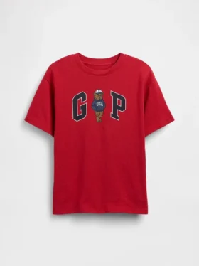 Παιδικό βαρύ T-shirt χαλαρής εφαρμογής με Gap Logo