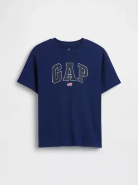 Παιδικό βαρύ T-shirt χαλαρής εφαρμογής με Gap Logo