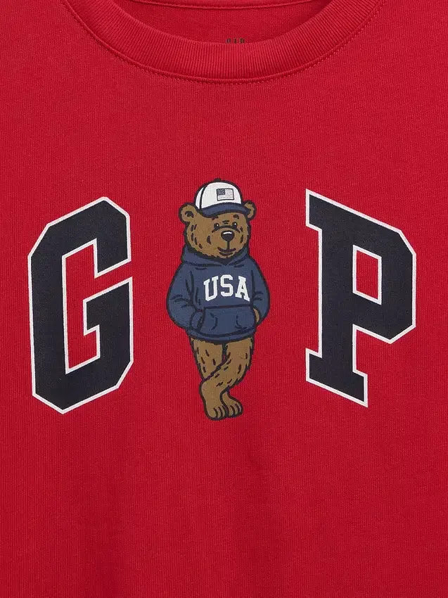 Παιδικό βαρύ T-shirt χαλαρής εφαρμογής με Gap Logo