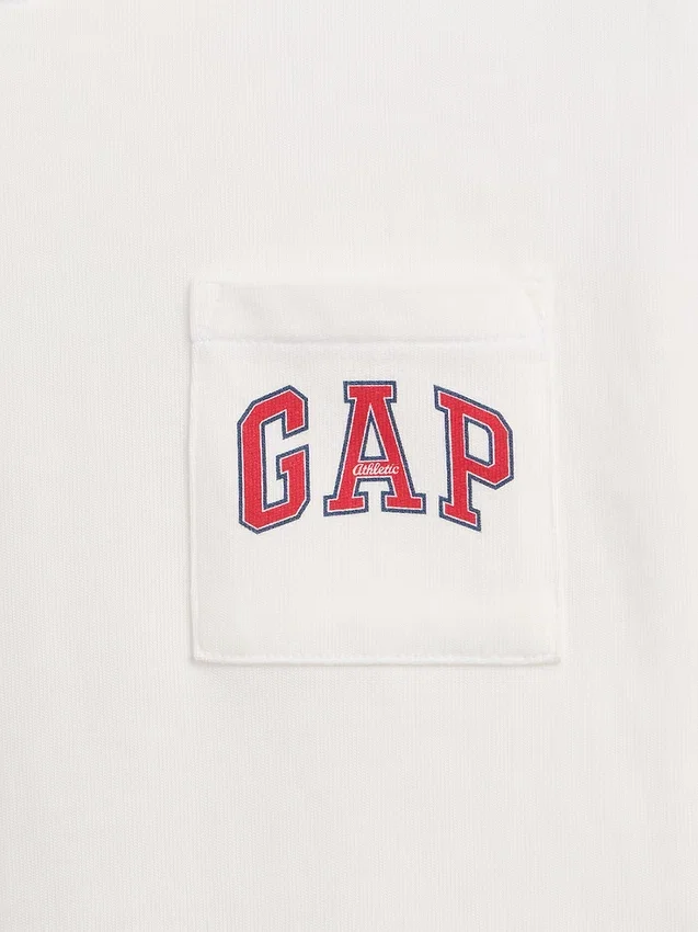 Παιδικό βαρύ T-shirt χαλαρής εφαρμογής με Gap Logo