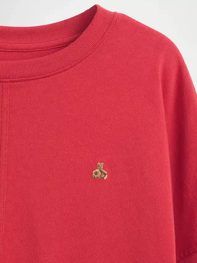 Παιδικό βαρύ T-shirt με υπερμεγέθη ραφές