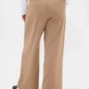 Παντελόνι 365 με ψηλή μέση, από βουρτσισμένο twill και πτυχώσεις