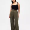 Παντελόνι Curvy 365 με πτυχές και ψηλή μέση