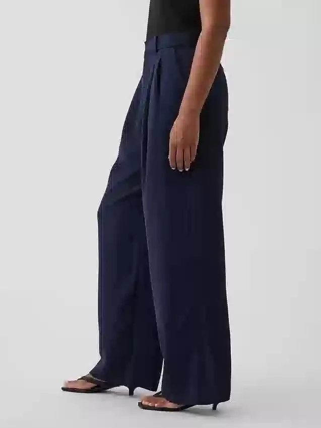 Παντελόνι Curvy 365 με πτυχές και ψηλή μέση