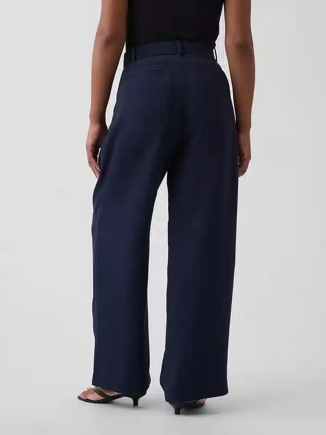 Παντελόνι Curvy 365 με πτυχές και ψηλή μέση