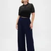 Παντελόνι Curvy 365 με πτυχές και ψηλή μέση