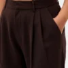 Παντελόνι Curvy 365 με πτυχές και ψηλή μέση