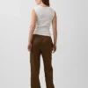 Παντελόνι εγκυμοσύνης από twill κάτω από την κοιλιά