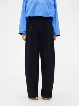 Παντελόνι GAP × Victoria Beckham με ψηλή μέση και πτυχωτό τόξο