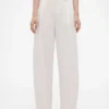 Παντελόνι GAP × Victoria Beckham με ψηλή μέση και πτυχωτό τόξο