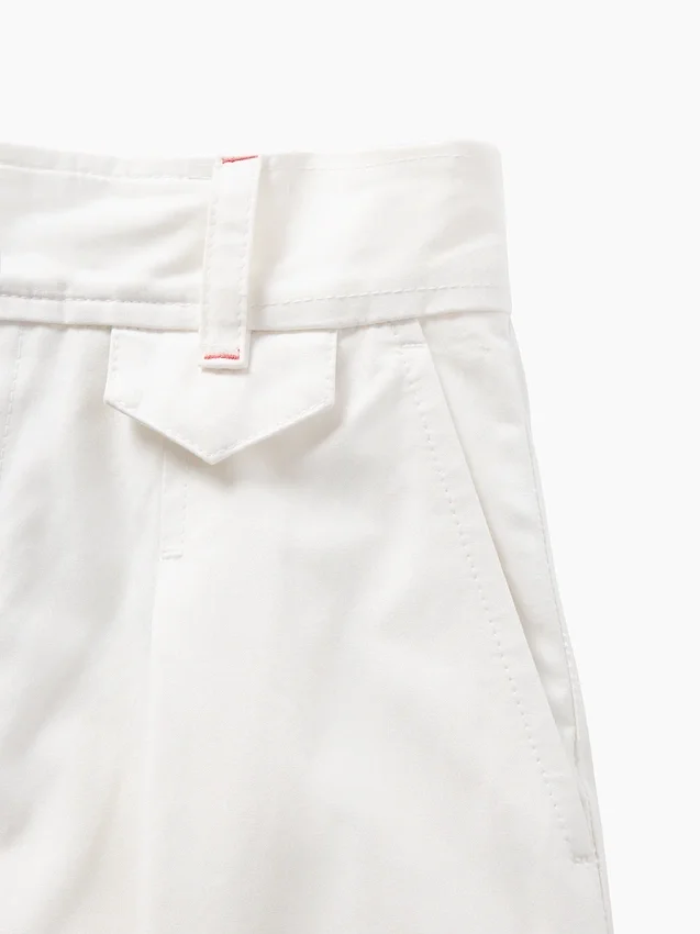 Παντελόνι GAP × Victoria Beckham με ψηλή μέση και πτυχωτό τόξο