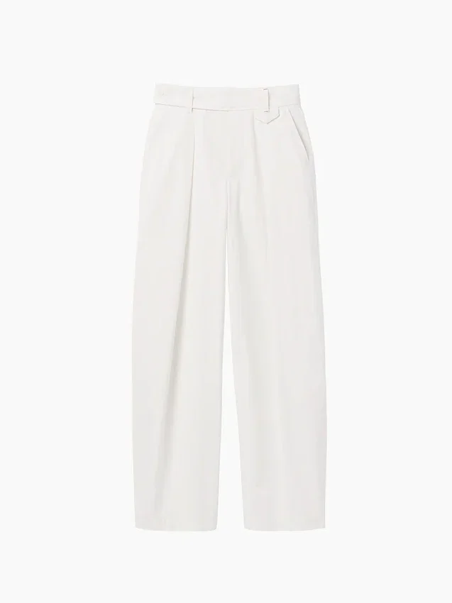 Παντελόνι GAP × Victoria Beckham με ψηλή μέση και πτυχωτό τόξο
