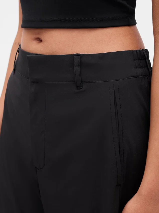 Παντελόνι GapFit Tech με ψηλή μέση και φαρδιά γραμμή