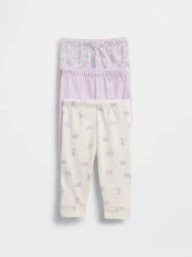 Παντελόνια Baby First Favorites από βιολογικό βαμβάκι που φοριούνται εύκολα (σετ 3 τεμαχίων)