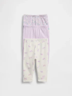 Παντελόνια Baby First Favorites από βιολογικό βαμβάκι που φοριούνται εύκολα (σετ 3 τεμαχίων)