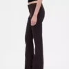Παντελόνια χαμηλής μέσης από twill, μακρύ και στενό