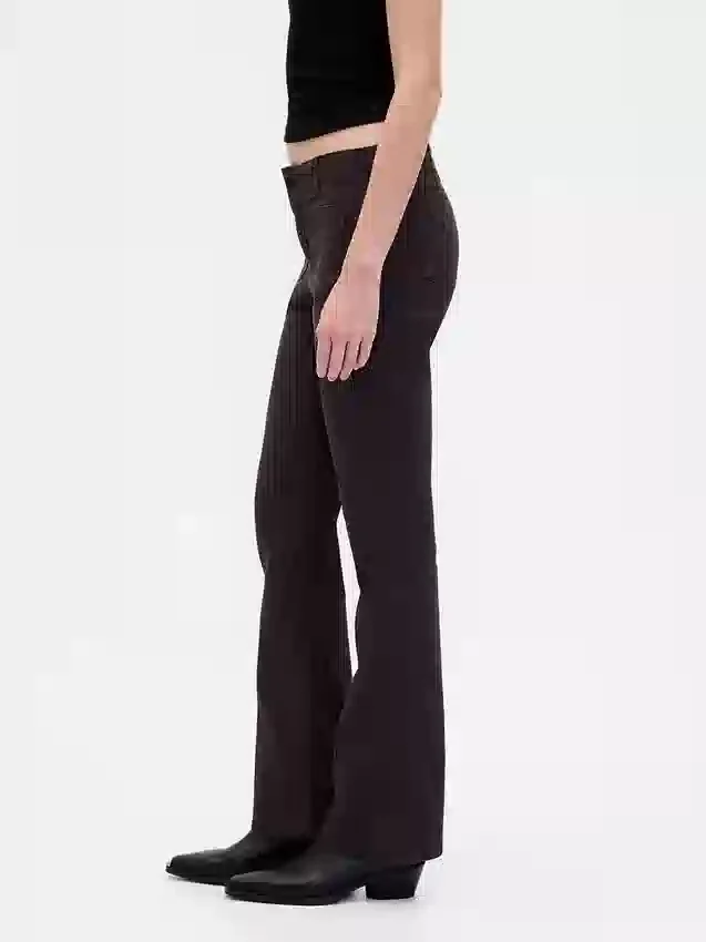 Παντελόνια χαμηλής μέσης από twill, μακρύ και στενό