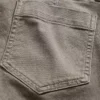 Παντελόνια χαμηλής μέσης από twill, μακρύ και στενό