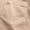 Παντελόνια χαμηλής μέσης από twill, μακρύ και στενό