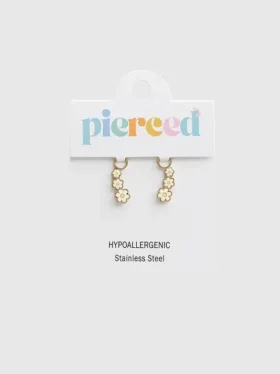 Pierced Co Κρεμαστό μαργαρίτα για σκουλαρίκια Huggie