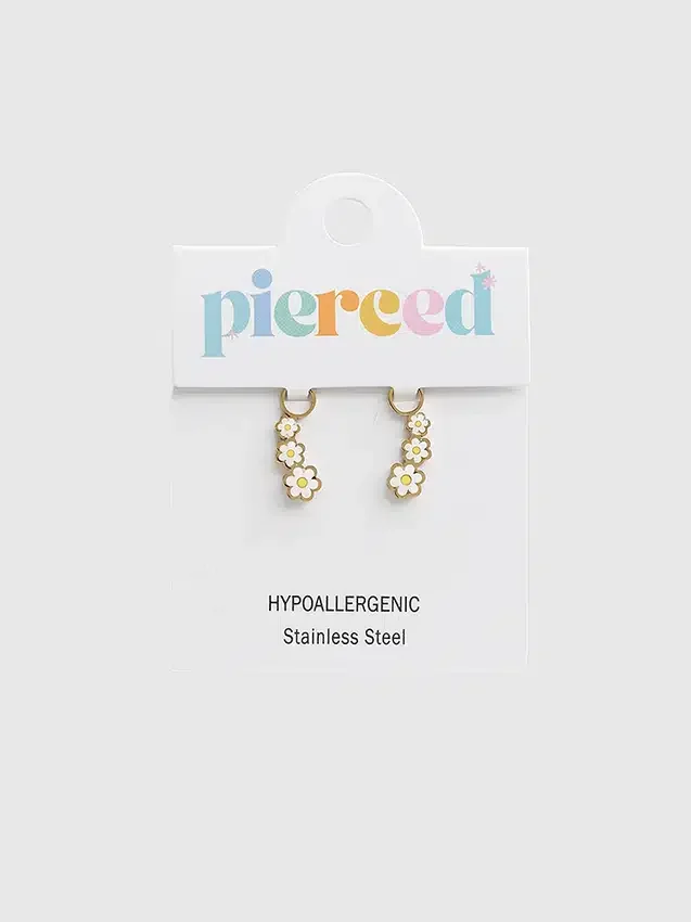 Pierced Co Κρεμαστό μαργαρίτα για σκουλαρίκια Huggie