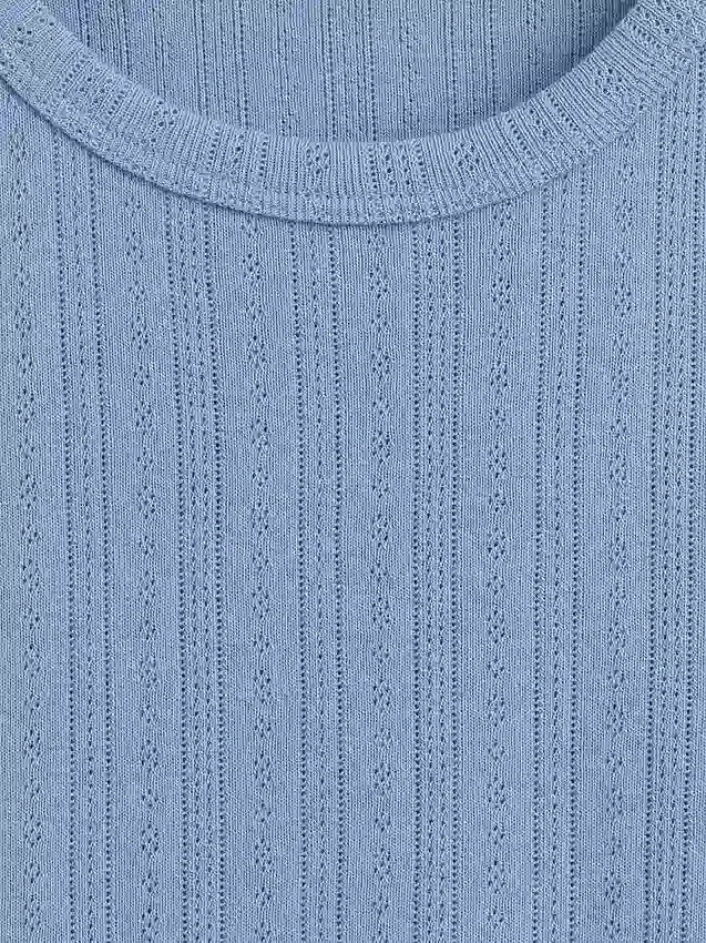 Πιτζάμα T-shirt με πλέξη Pointelle