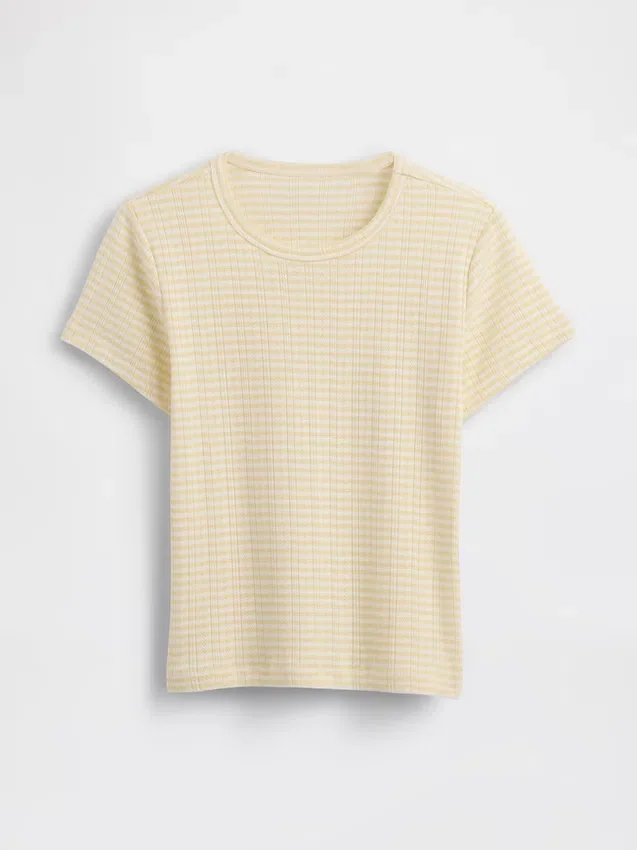 Πιτζάμα T-shirt με πλέξη Pointelle