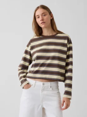 Πλεκτό Oversized Κοντό Pουκάμισο