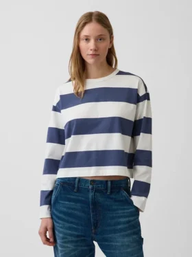 Πλεκτό Oversized Κοντό Pουκάμισο