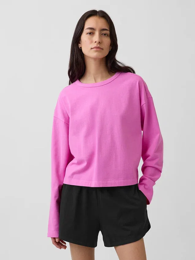 Πλεκτό Oversized Κοντό Pουκάμισο