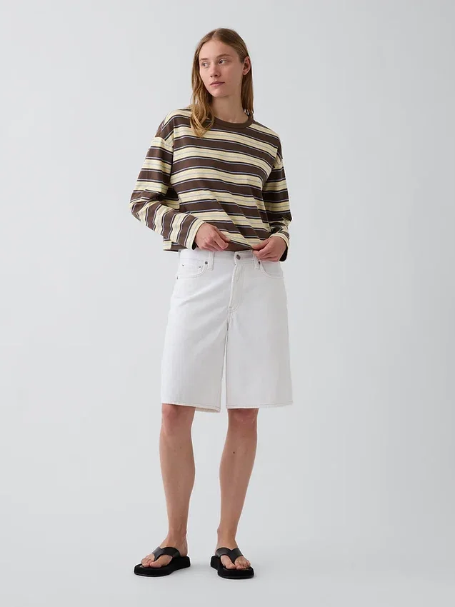 Πλεκτό Oversized Κοντό Pουκάμισο