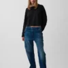 Πλεκτό Oversized Κοντό Pουκάμισο