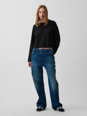 Πλεκτό Oversized Κοντό Pουκάμισο