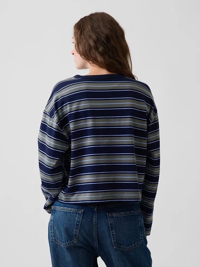 Πλεκτό Oversized Κοντό Pουκάμισο