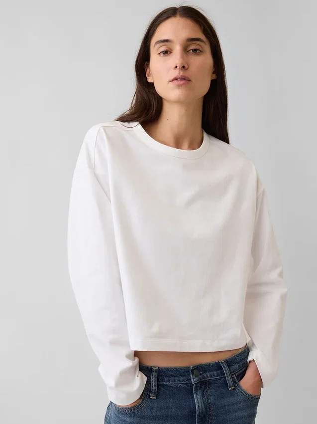 Πλεκτό Oversized Κοντό Pουκάμισο
