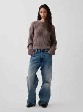 Πλεκτό πουλόβερ CashSoft σε oversized γραμμή