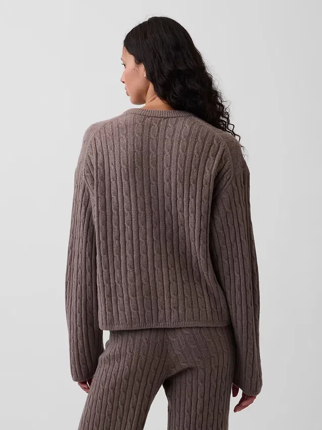 Πλεκτό πουλόβερ CashSoft σε oversized γραμμή