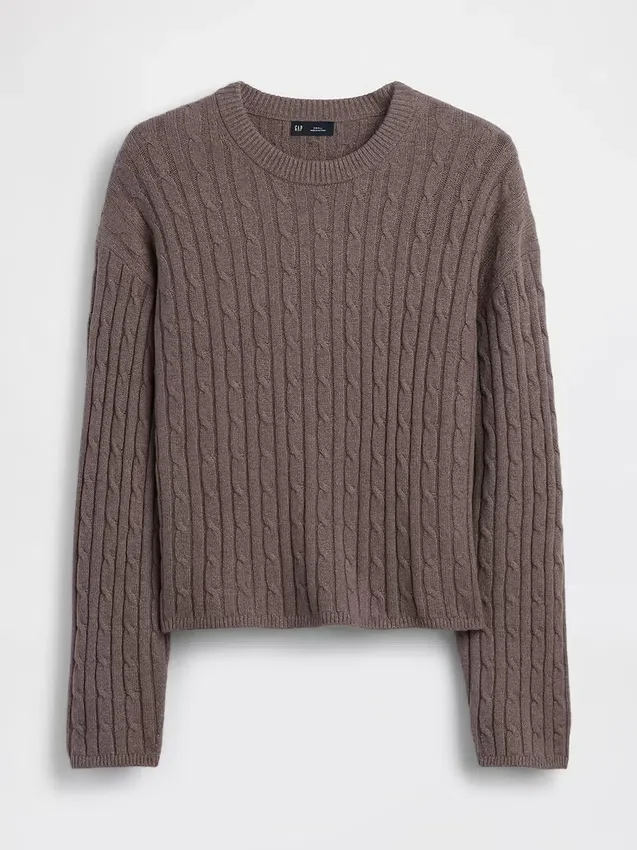 Πλεκτό πουλόβερ CashSoft σε oversized γραμμή