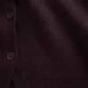 Πλεκτό πουλόβερ με χαλαρή εφαρμογή και V-neck από μείγμα βαμβακιού